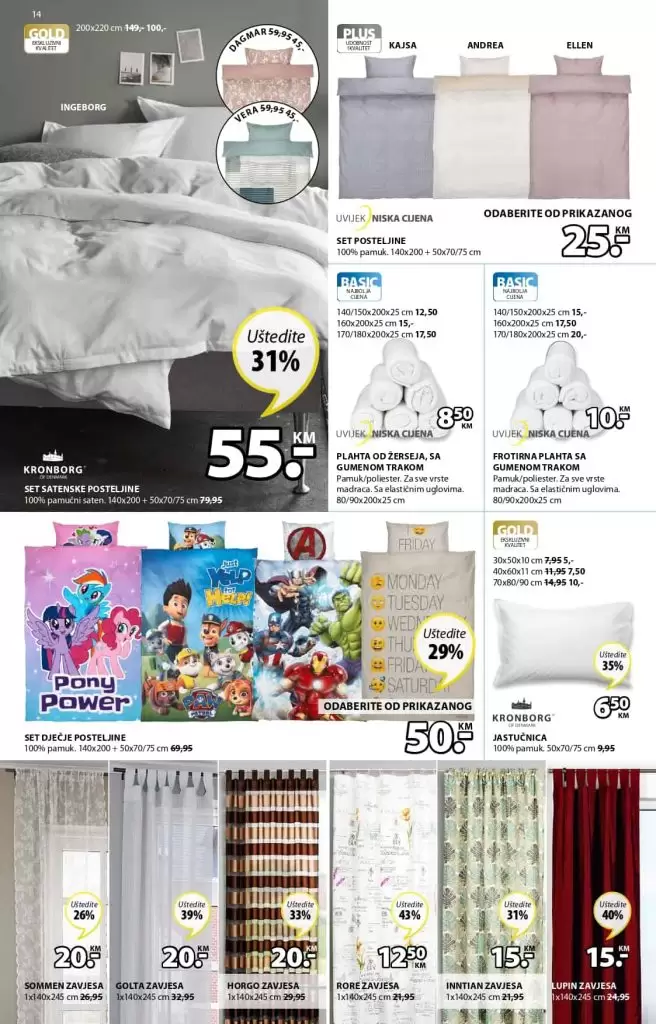 Jysk akcijski katalog. snizenje. popust. Jysk madrac, Jysk rasporodaja.