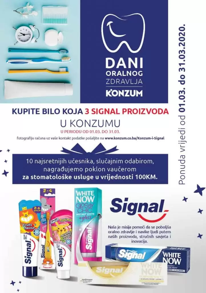 Konzum dani oralnog zdravlja. akcijski katalog 