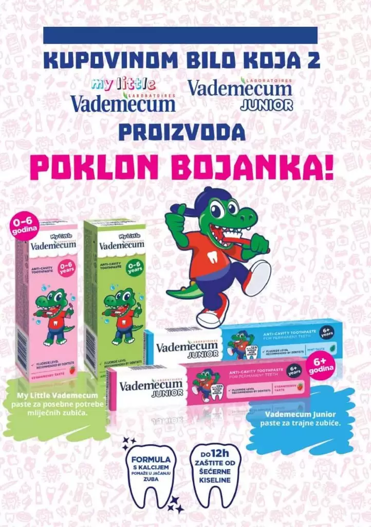 Konzum dani oralnog zdravlja. akcijski katalog poklon bojanka