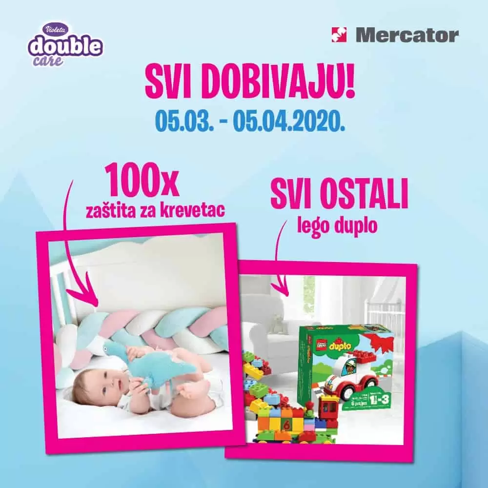 violeta double care pelene poklon uz kupovinu.