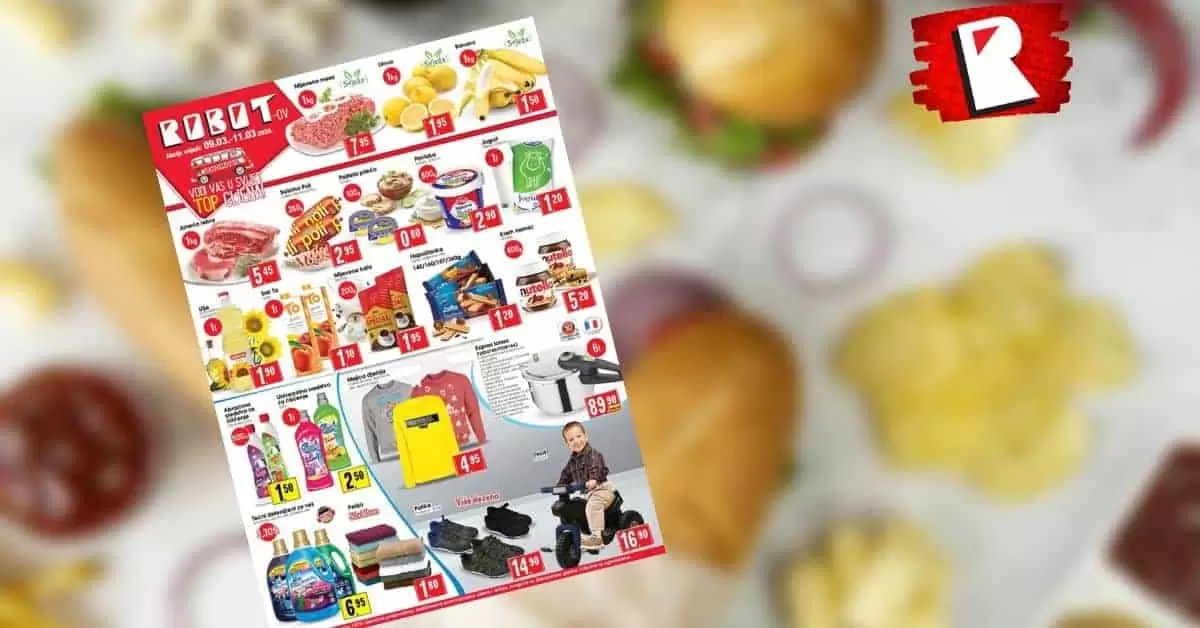 robot akcijski katalog. snizenje. akcija. popust.