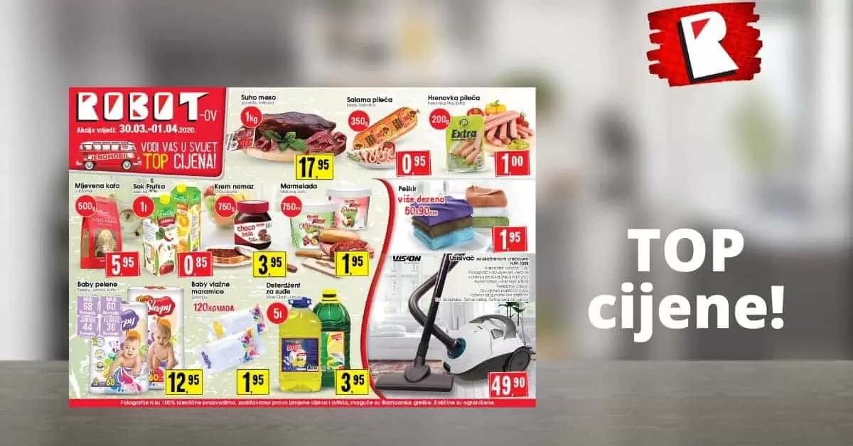 Robot akcijski katalog. robot katalog. kataloska akcija. snizenje. popust.