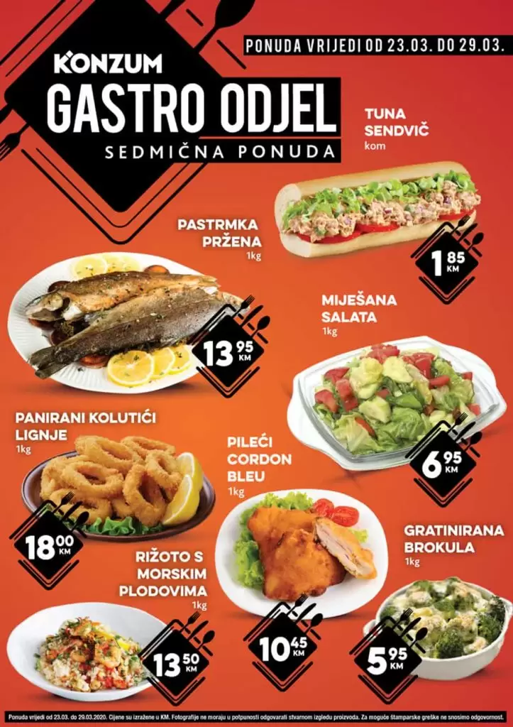 konzum gastro akcija. konzum akcija. konzum katalog. sva snizenja na jednom mjestu.