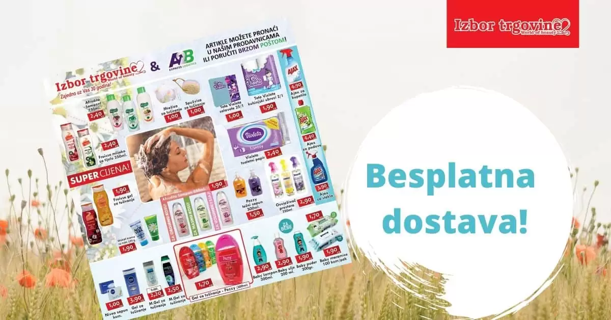 Izbor trgovine akcijski letak.
