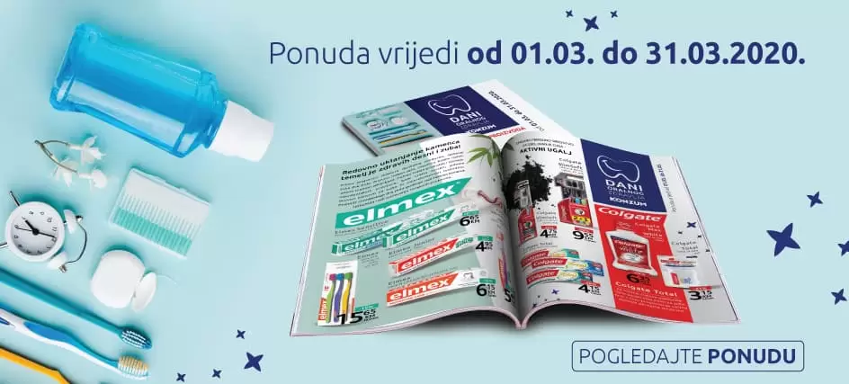 Konzum dani oralnog zdravlja. akcijski katalog snizenje