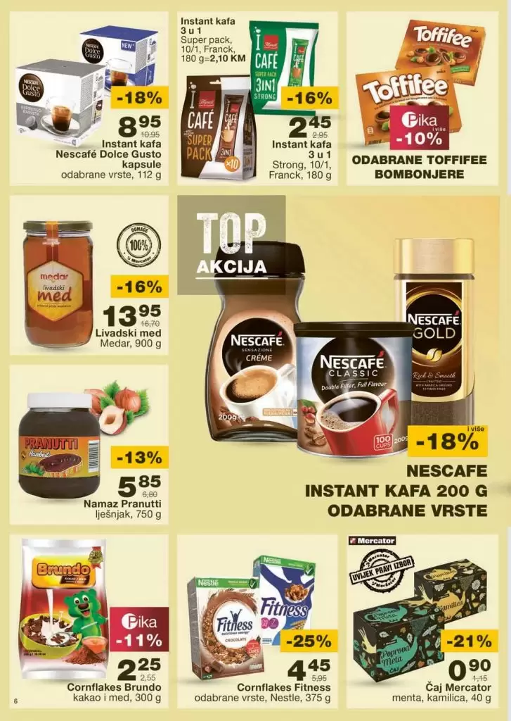 Mercator super akcija. Mercator lozionicka. mercator katalog. Snizenje. popust. akcija.