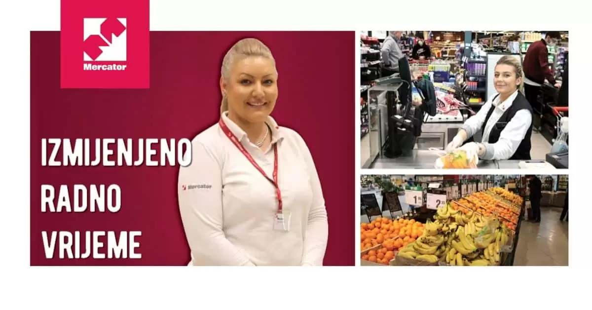 Promjena radnog vremena Mercator. Mercator radno vrijeme. nshot 2020-03-21 at 10.15.45