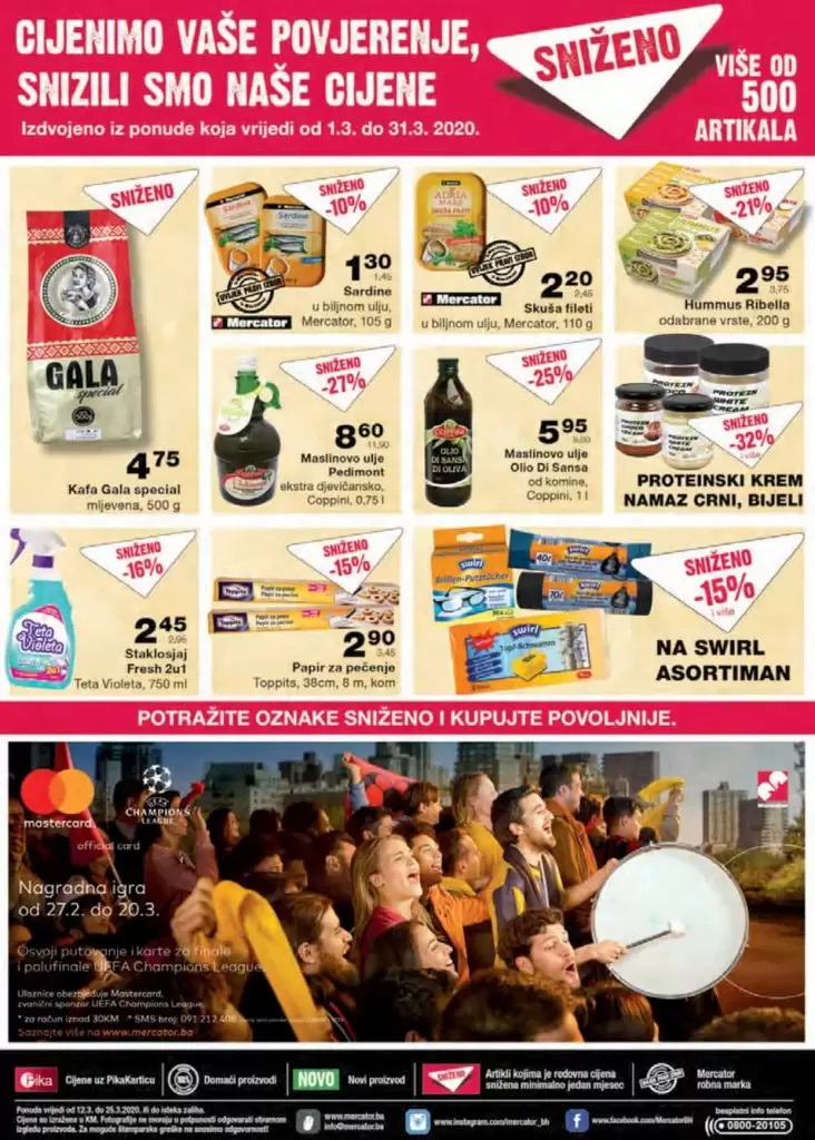 mercator sarajevo. mercator lozionicka. mercator katalog. mercator radno vrijeme. korona hrana. 
