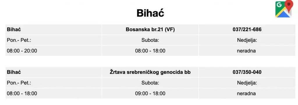 cm radno vrijeme poslovnica. korona virus. 