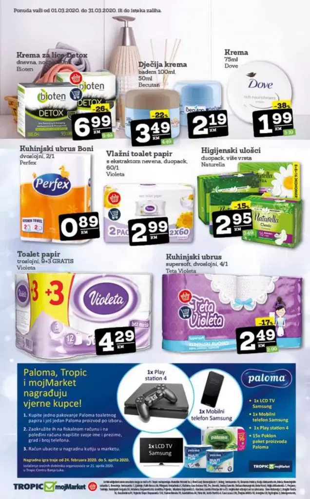 tropic. moj market. akcija. katalog. snizenje. snizeno, ustedite. popust. akcijski katalog. korona virus.