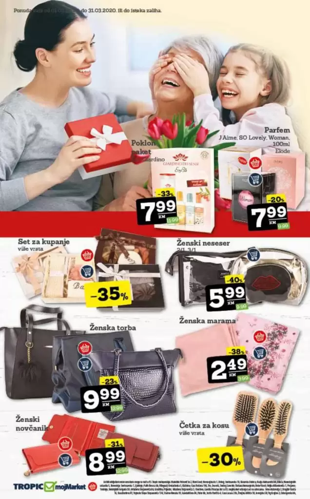 tropic. moj market. akcija. katalog. snizenje. snizeno, ustedite. popust. akcijski katalog. korona virus.