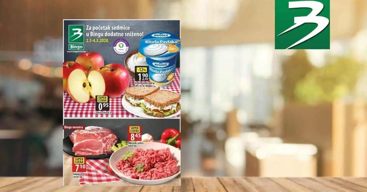 Akcija za pocetak sedmice. bingo katalog. mercator.