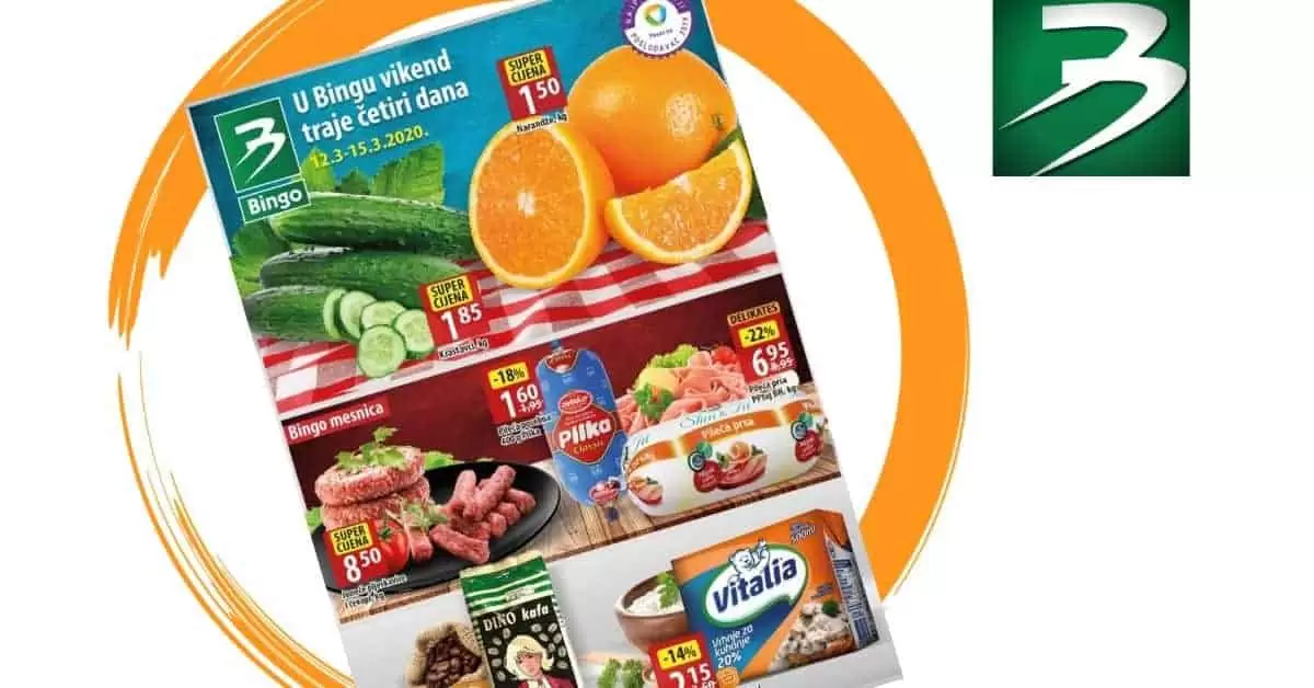 Bingo akcijski katalog. Bingo katalog.