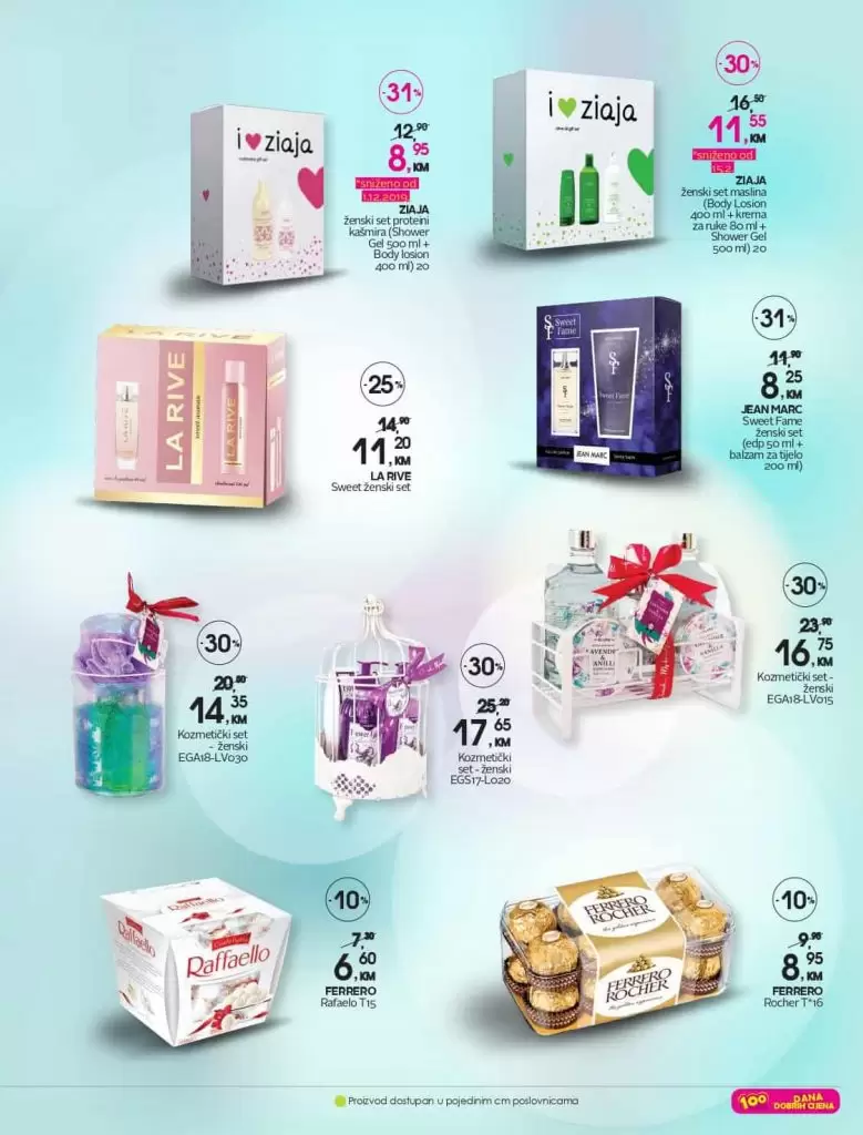 cm katalog, katalog. snizenje. popust. poklon za 8. mart. set losion