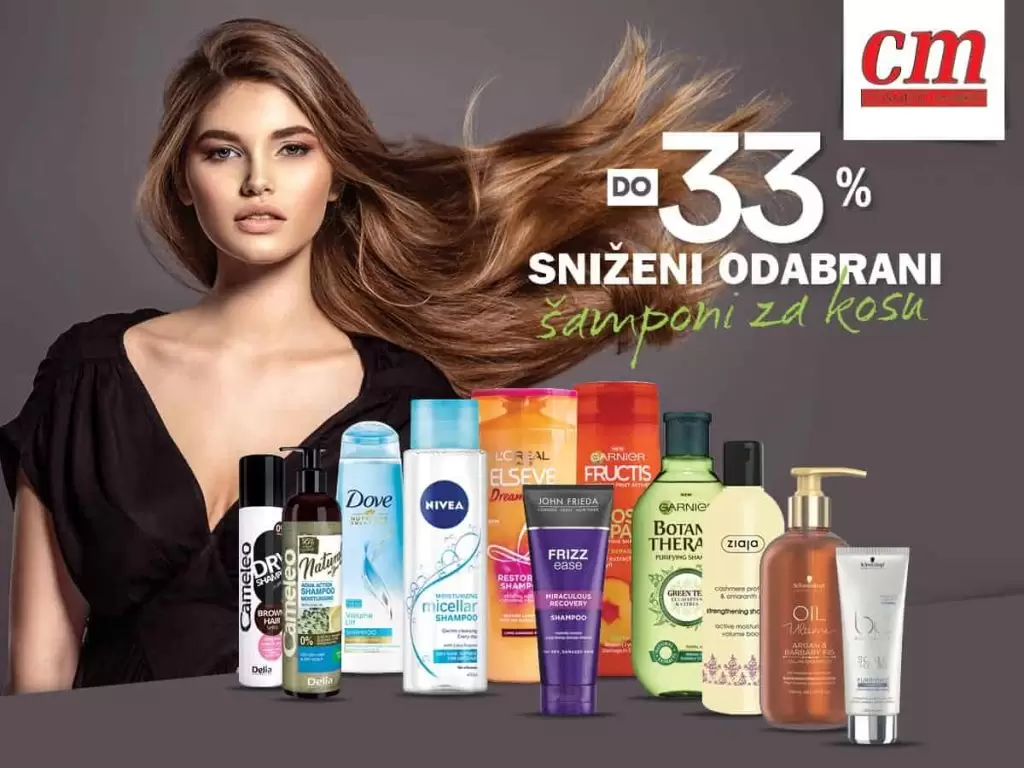 cm snizenje sampona. kataloska akcija. popusti. 