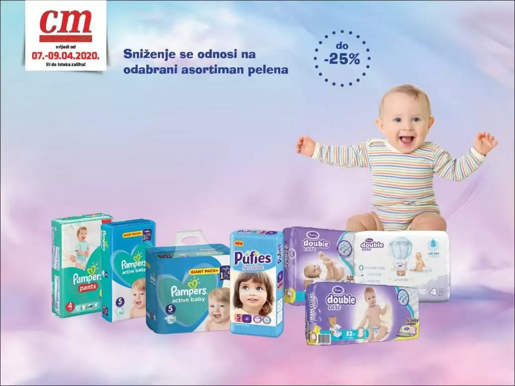 cm bebe pelene. snizenje. akcija. popust. snizeno, sva snizenja na jednom mjestu. ustedite. akcijska ponuda