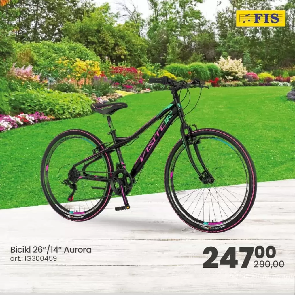 fis super akcija. snizenje. popusti. katalozi. biciklo