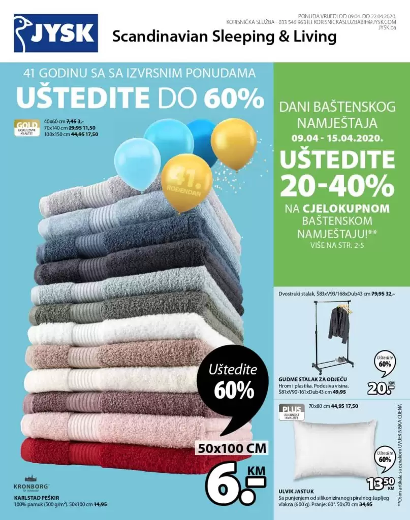 JYSK akcijski katalog. snizenje. popust. akcija. popusti. online kupovina. covid 19. korona virus.