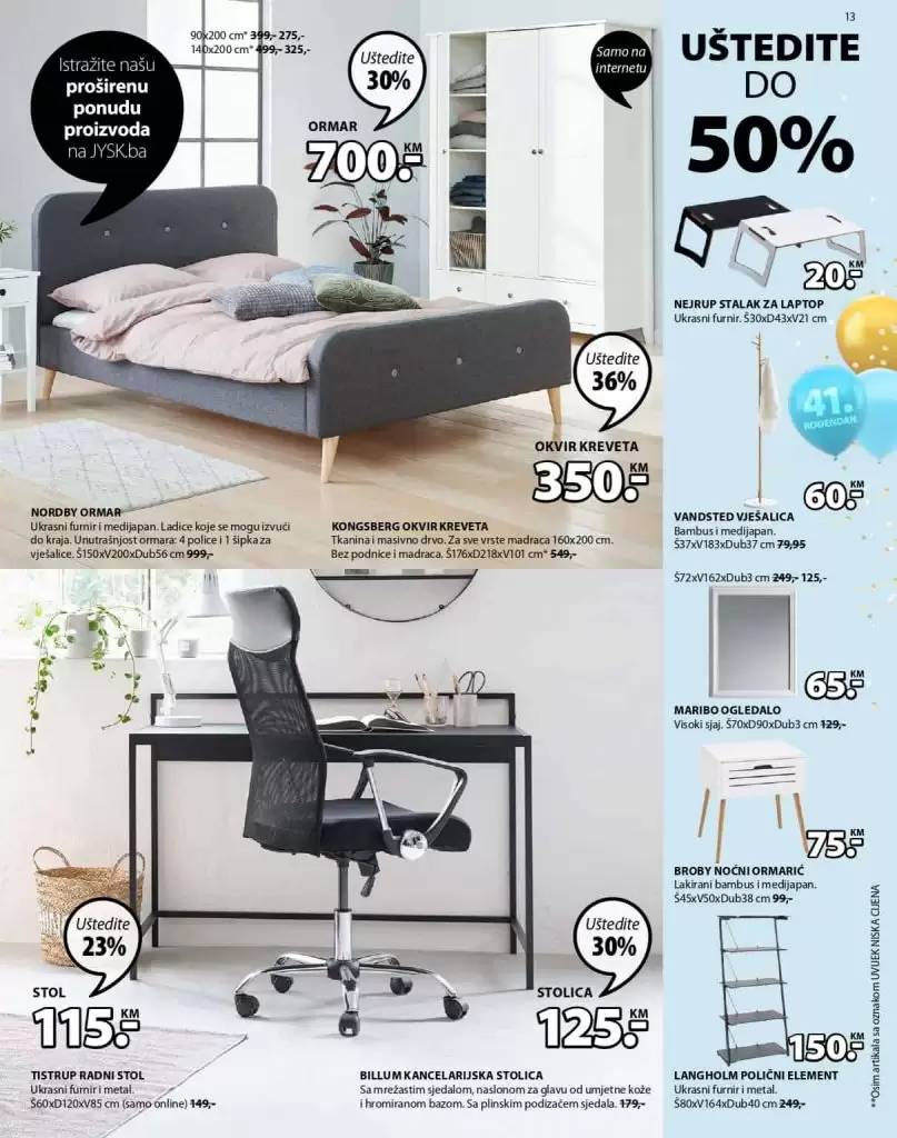 JYSK akcijski katalog. snizenje. popust. akcija. popusti. online kupovina. covid 19. korona virus.