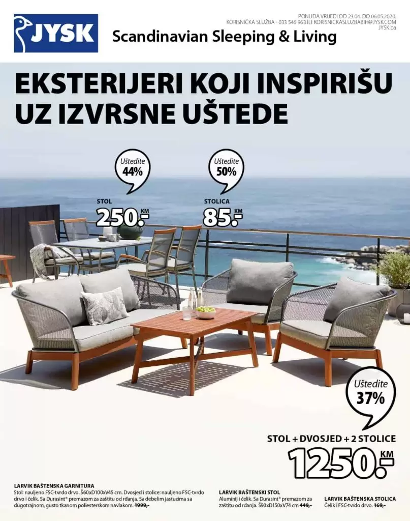 Jysk akcijski katalog. letak. snizeno. snizenje. popust. usteda. usteda novca.  skandinavski stil