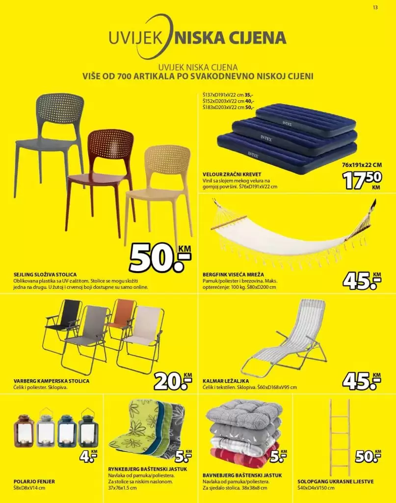 Jysk akcijski katalog. letak. snizeno. snizenje. popust. usteda. usteda novca.