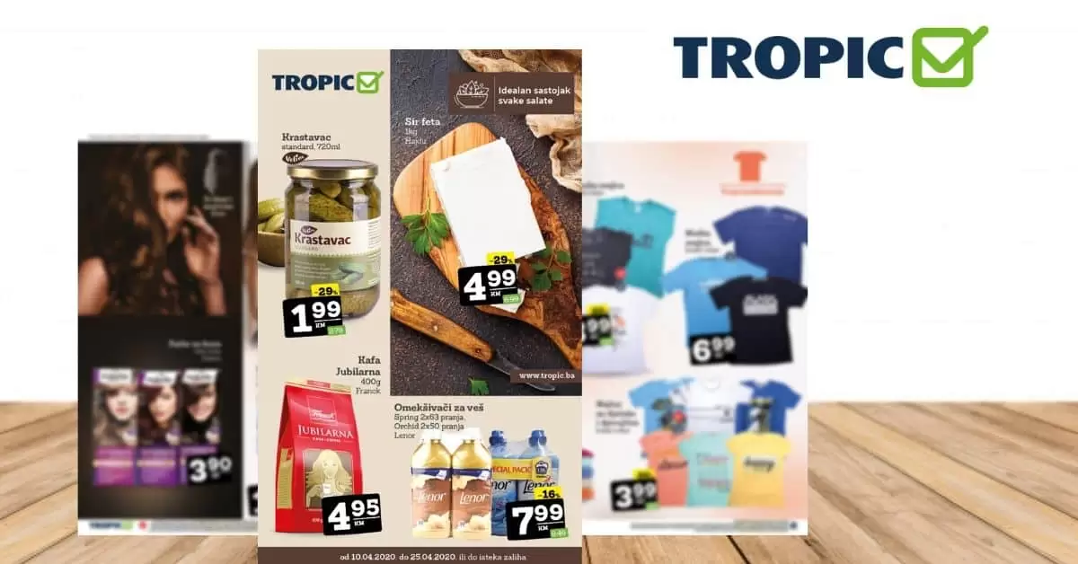 tropic akcijski katalog. snizenje. akcija. popust. katalog. snizeno.