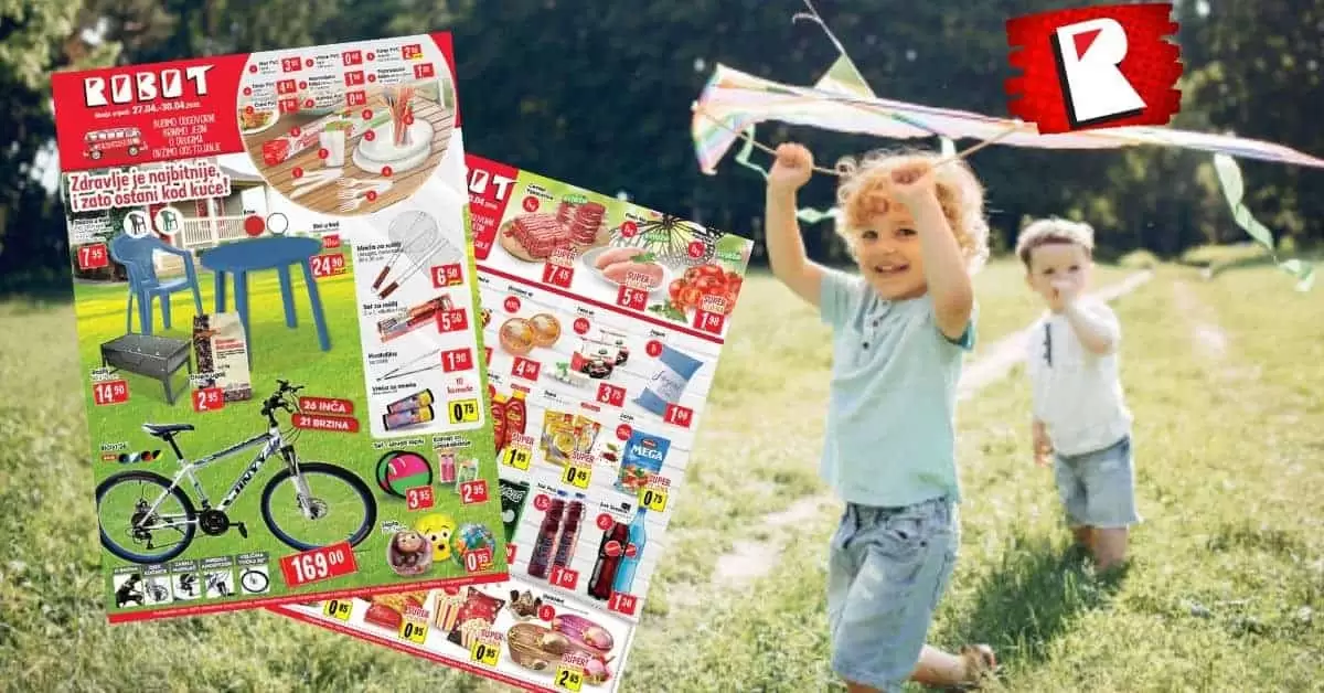 Robot akcijski katalog. robot katalog. kataloska akcija. snizenje. popust.