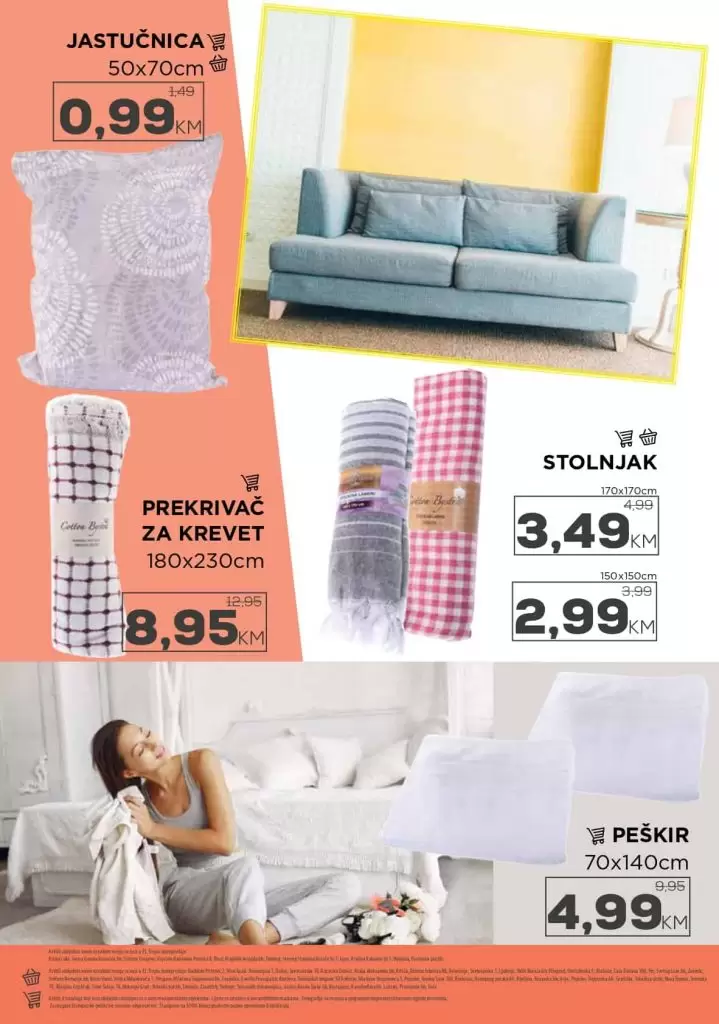 tropic, akcijski katalog tekstila. snizenje. akcije. popusti.