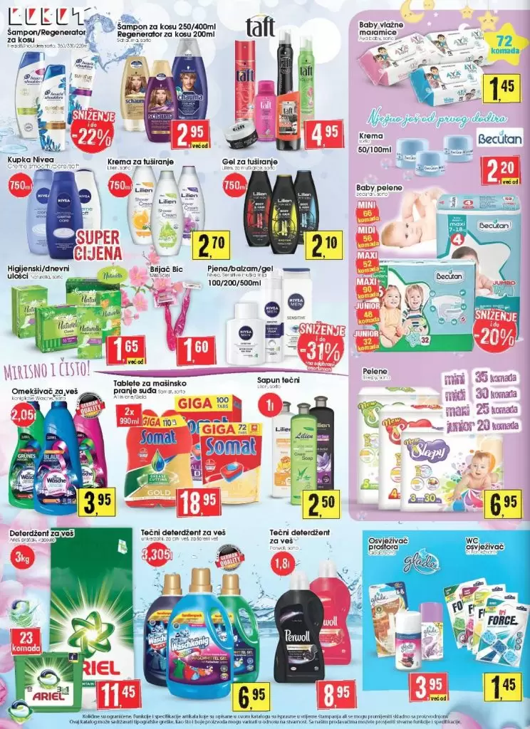 Robot akcijski katalog. snizenje. akcija. popust. akcijski katalog. katalog. najnize cijene.  pelene bebe