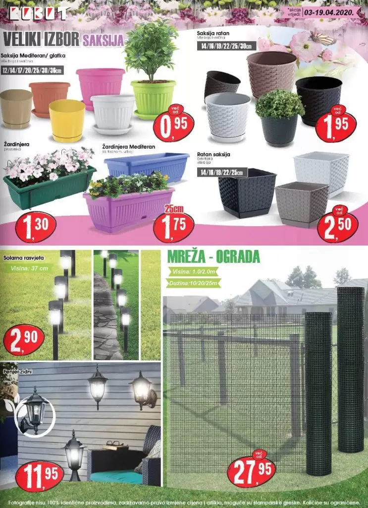 Robot akcijski katalog. snizenje. akcija. popust. akcijski katalog. katalog. najnize cijene.  saksije