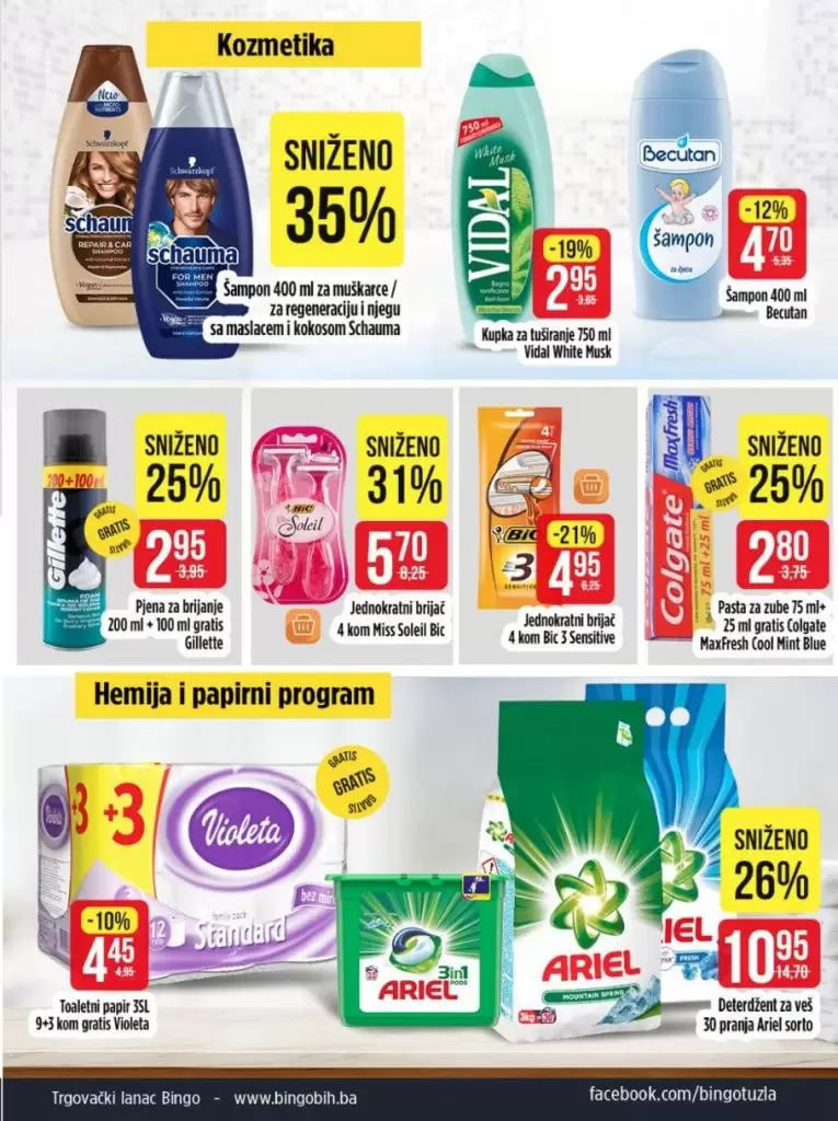 Bingo akcijski katalog. bingo snizenje, akcija, popust. SNIZENO, 