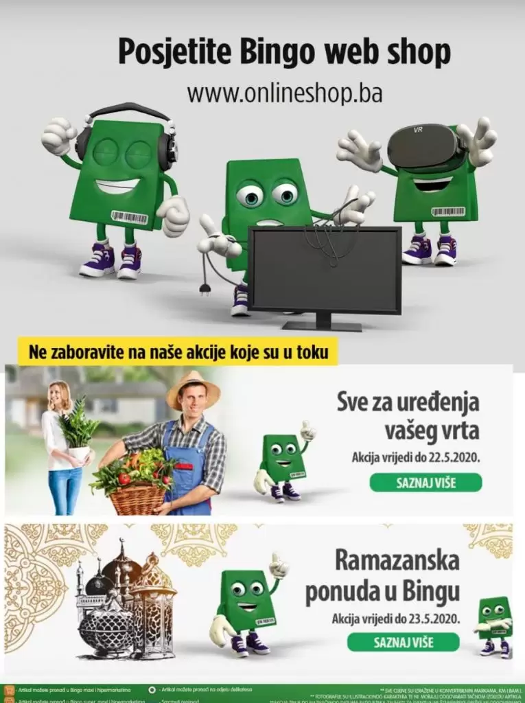 Bingo akcijski katalog. bingo snizenje, akcija, popust. SNIZENO, 
