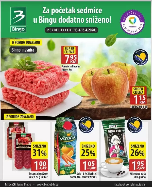bingo akcijski katalog. snizenje. popust. akcija. snizeno. 