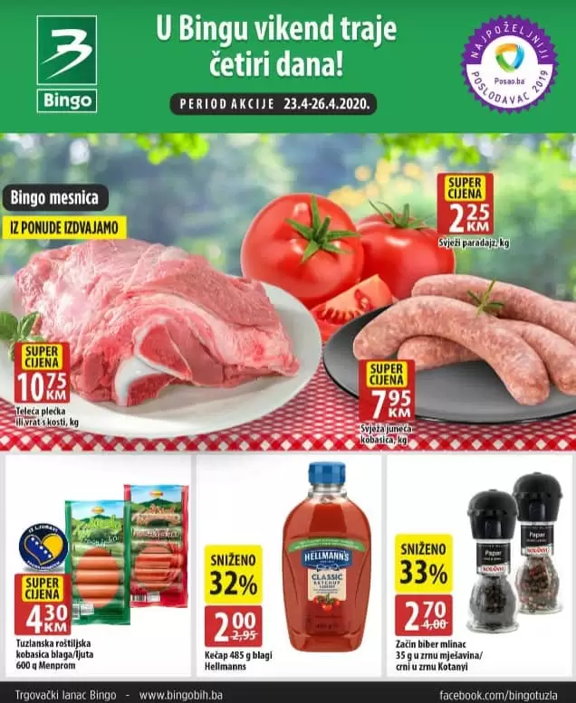 bingo akcijski katalog. vikend akcija. snizenje. popust. konzum. fis. snizeno. popusti. 