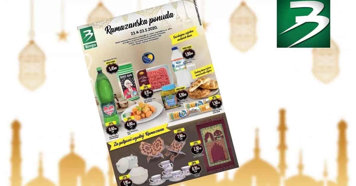 bingo akcijski katalog. vikend akcija. snizenje. popust. konzum. fis. snizeno. popusti. Ramazanski katalog.