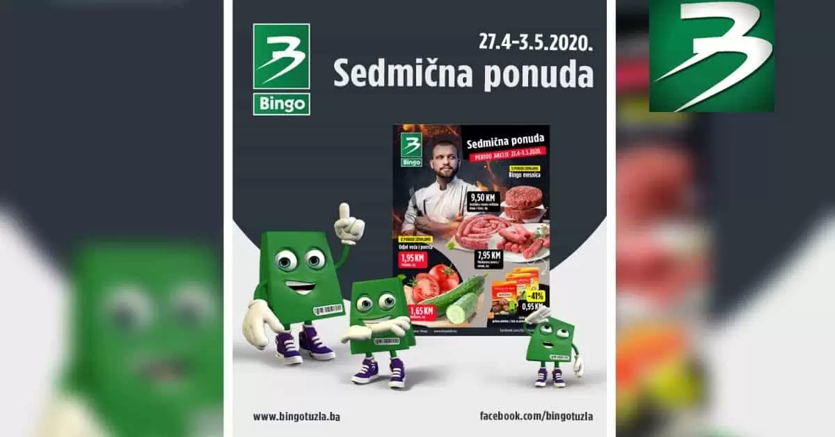 Bingo akcijski katalog. bingo snizenje, akcija, popust. SNIZENO,