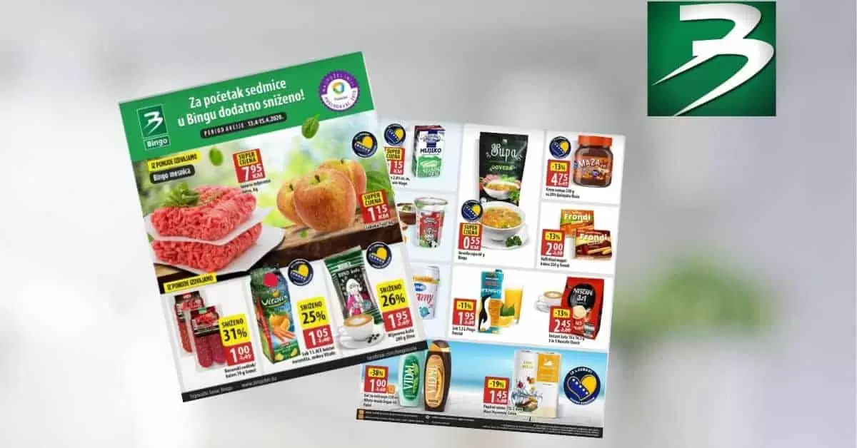 bingo akcijski katalog. snizenje. popust. akcija. snizeno.