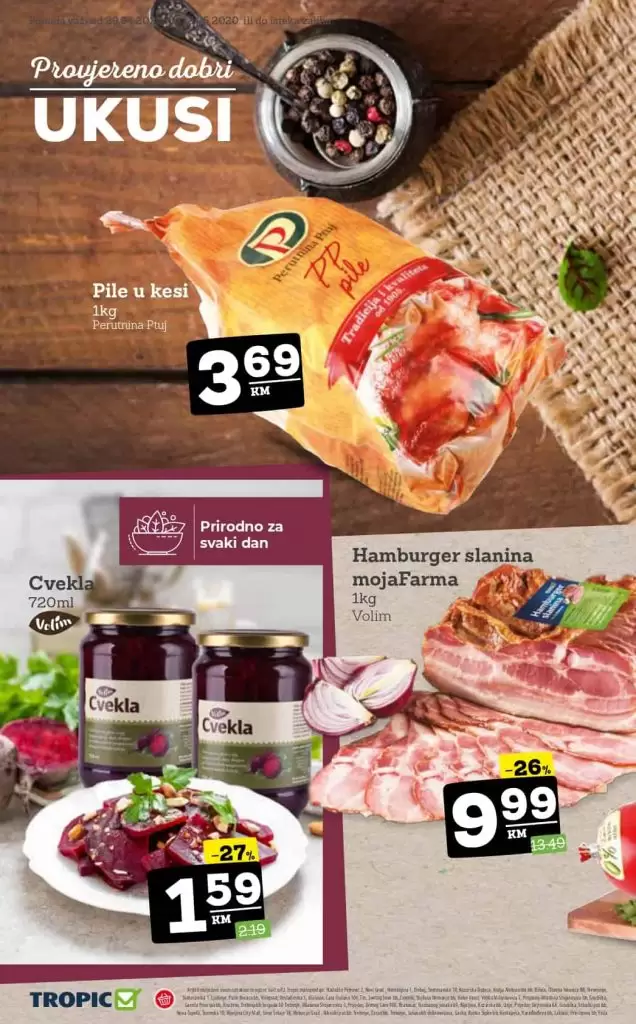 tropic super akcija. snizenje, popust, katalog. 