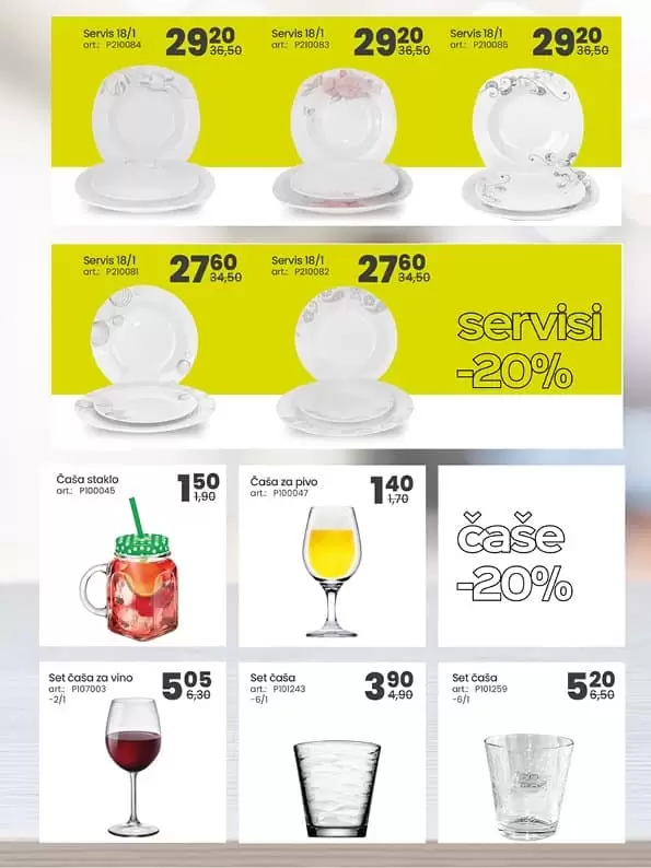 fis trzni centar fis namjestaj. snizenje. akcija popust pribor za rucavanje fis