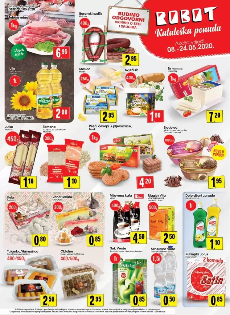 Robot akcijski katalog. snizenje. akcija. popust. snizeno. 