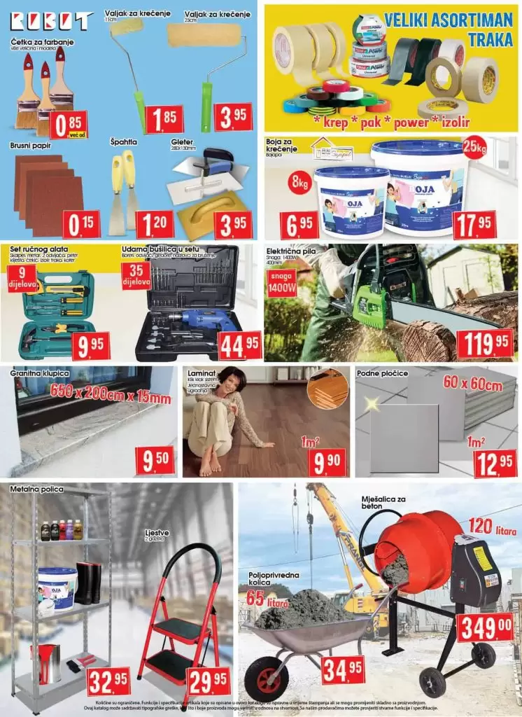 Robot akcijski katalog. snizenje. akcija. popust. snizeno. 