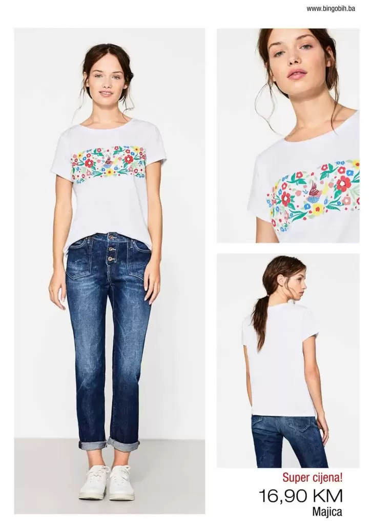 cijela majica sa cvijecem. majica na snizenju. 