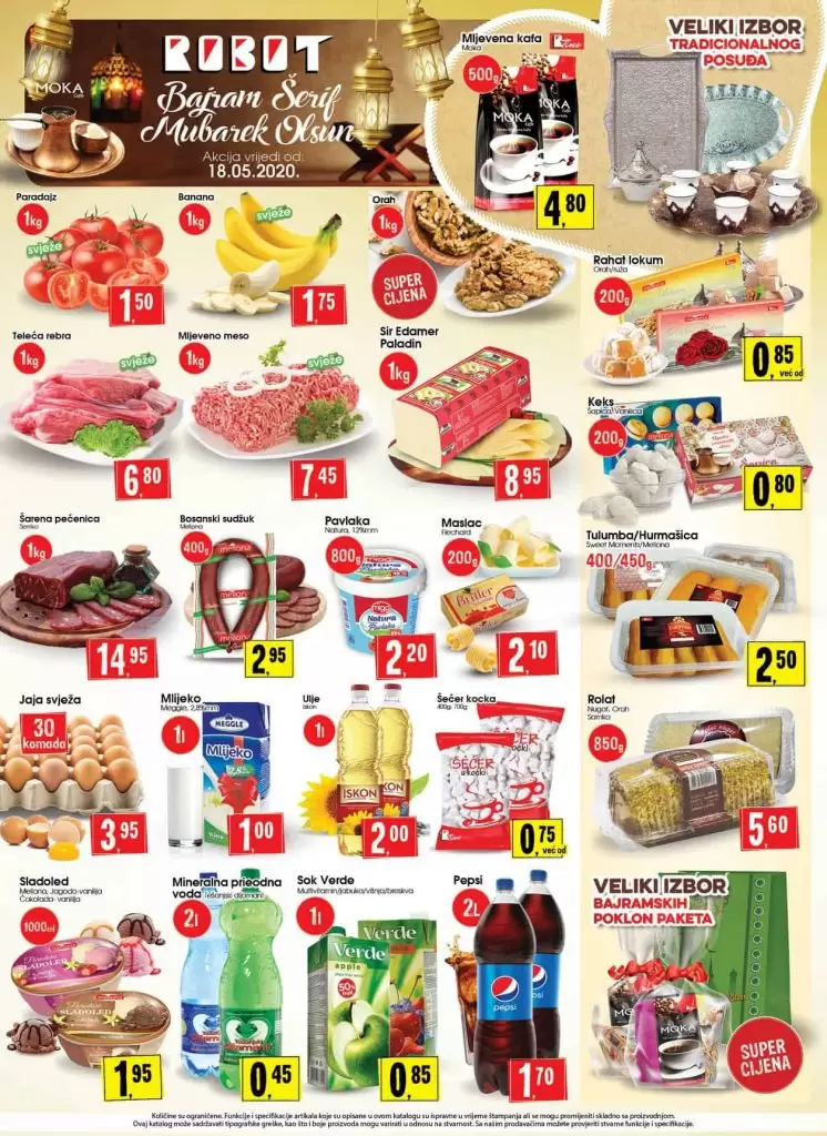 robot akcijski katalog. snizenje prehrane/