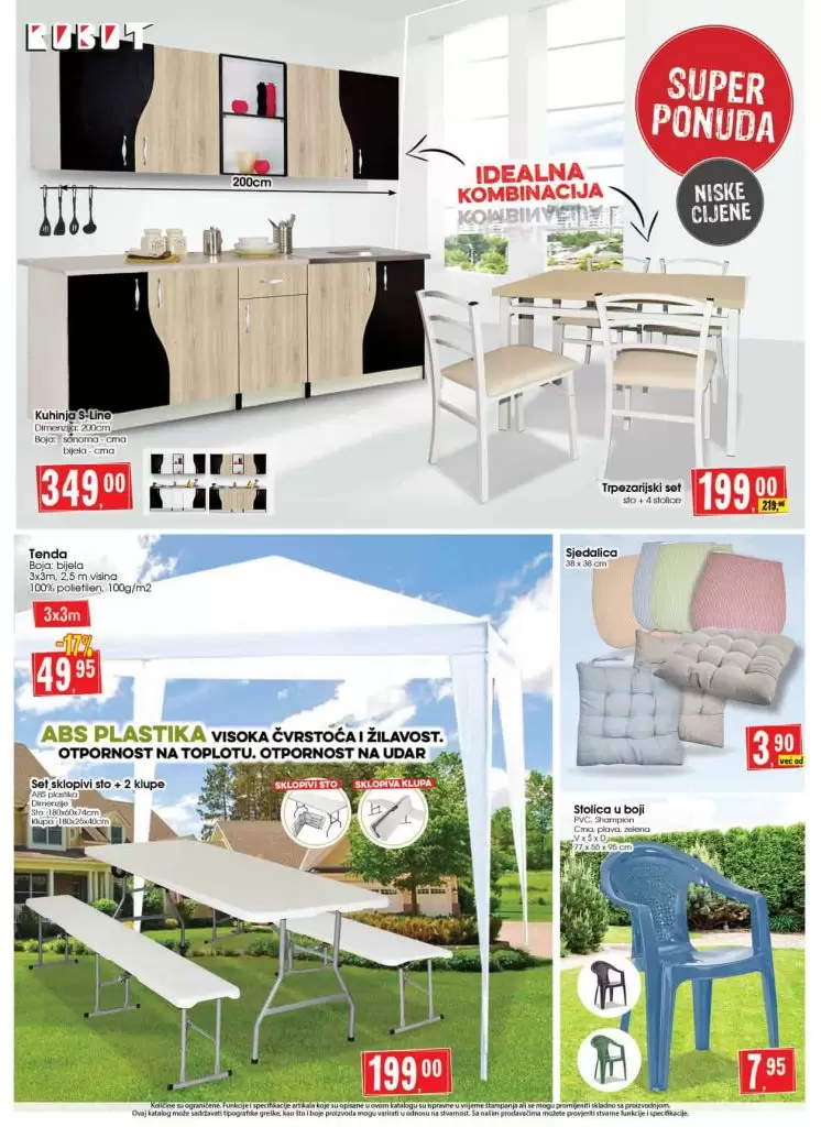 kuhinja snizena u robotu.