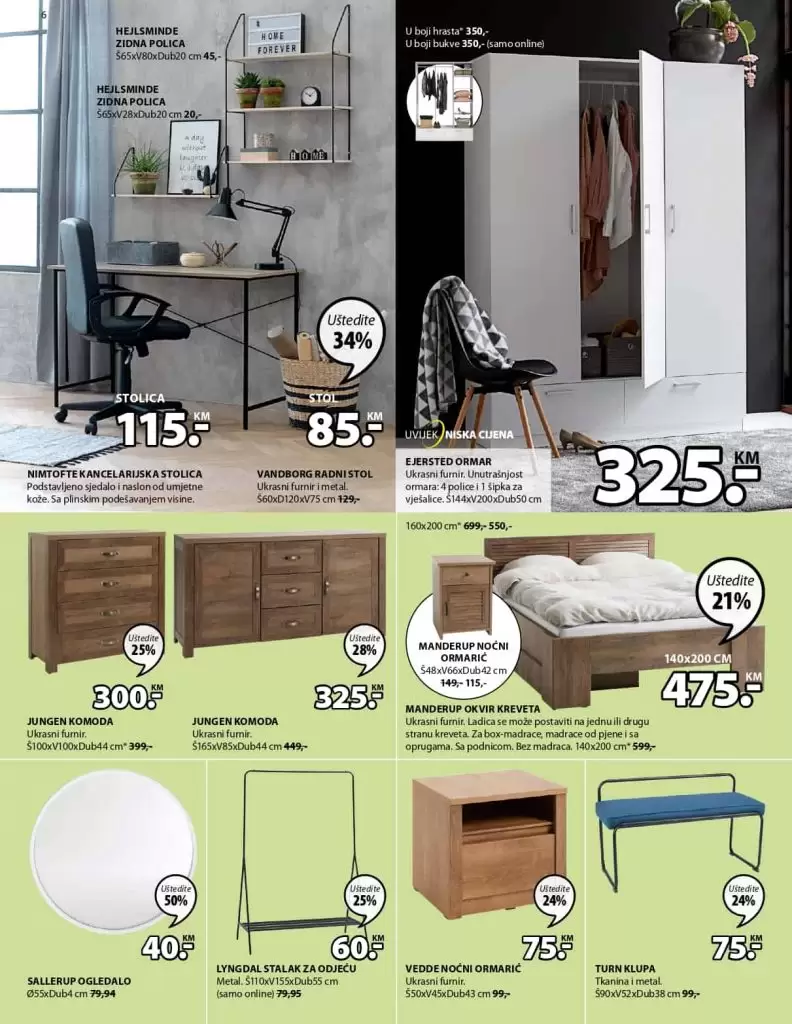 jysk akcijski katalog. jysk snizenje. jysk namjestaj. krevet