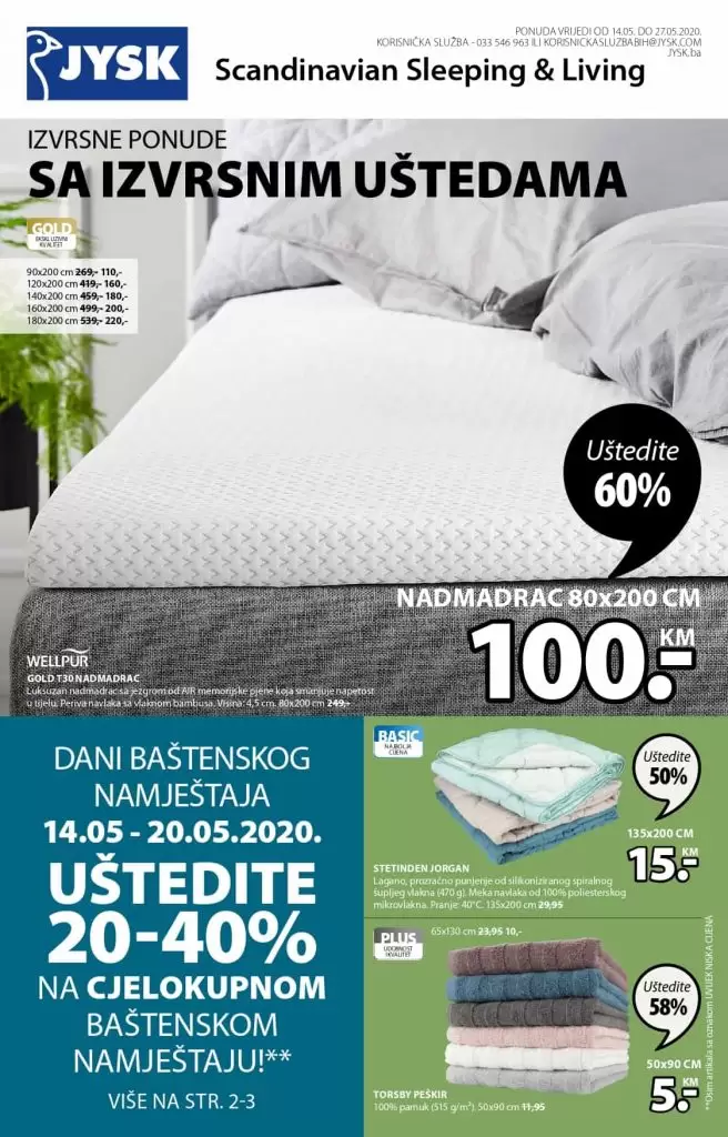 Super ponuda u jysk trgovinama. 