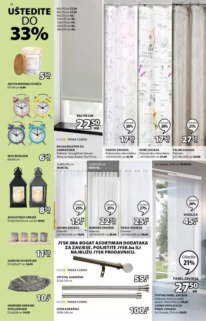 Zavjese i zastori - IKEA. Super ponuda u jysk trgovinama. 