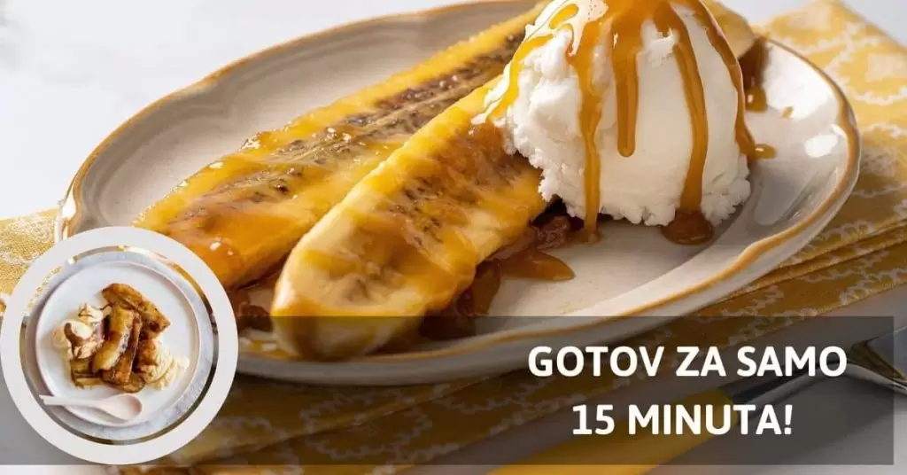 pecene banane sa sladoledom