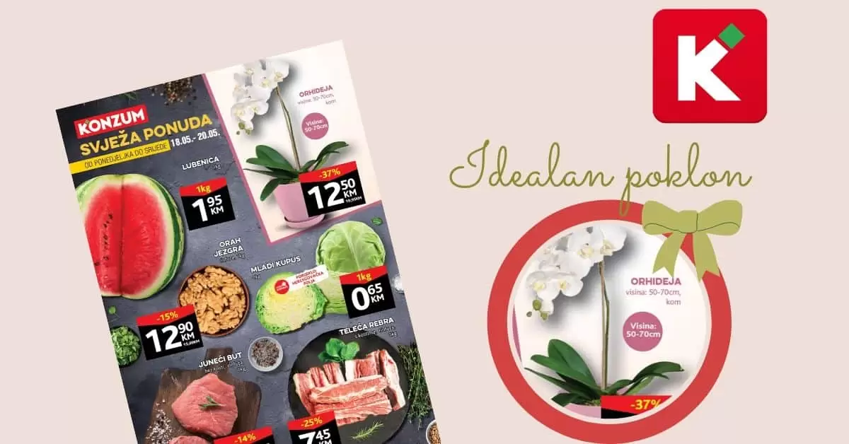 konzum svjeza ponuda! idealan poklon za bajram