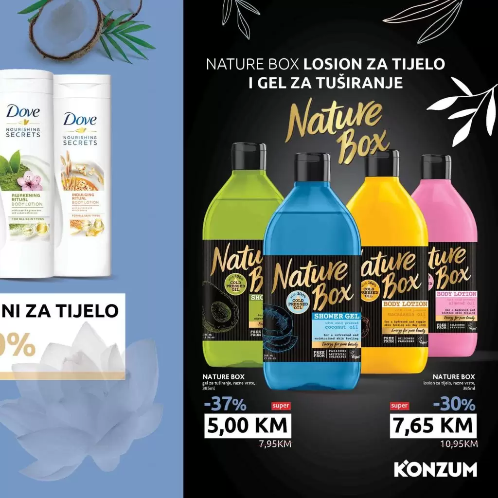 konzum katalog. nature box sampon.